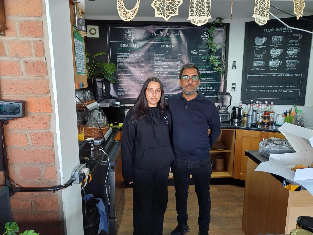 Aaliyah and her father — the family behind Café Chico, inside the café