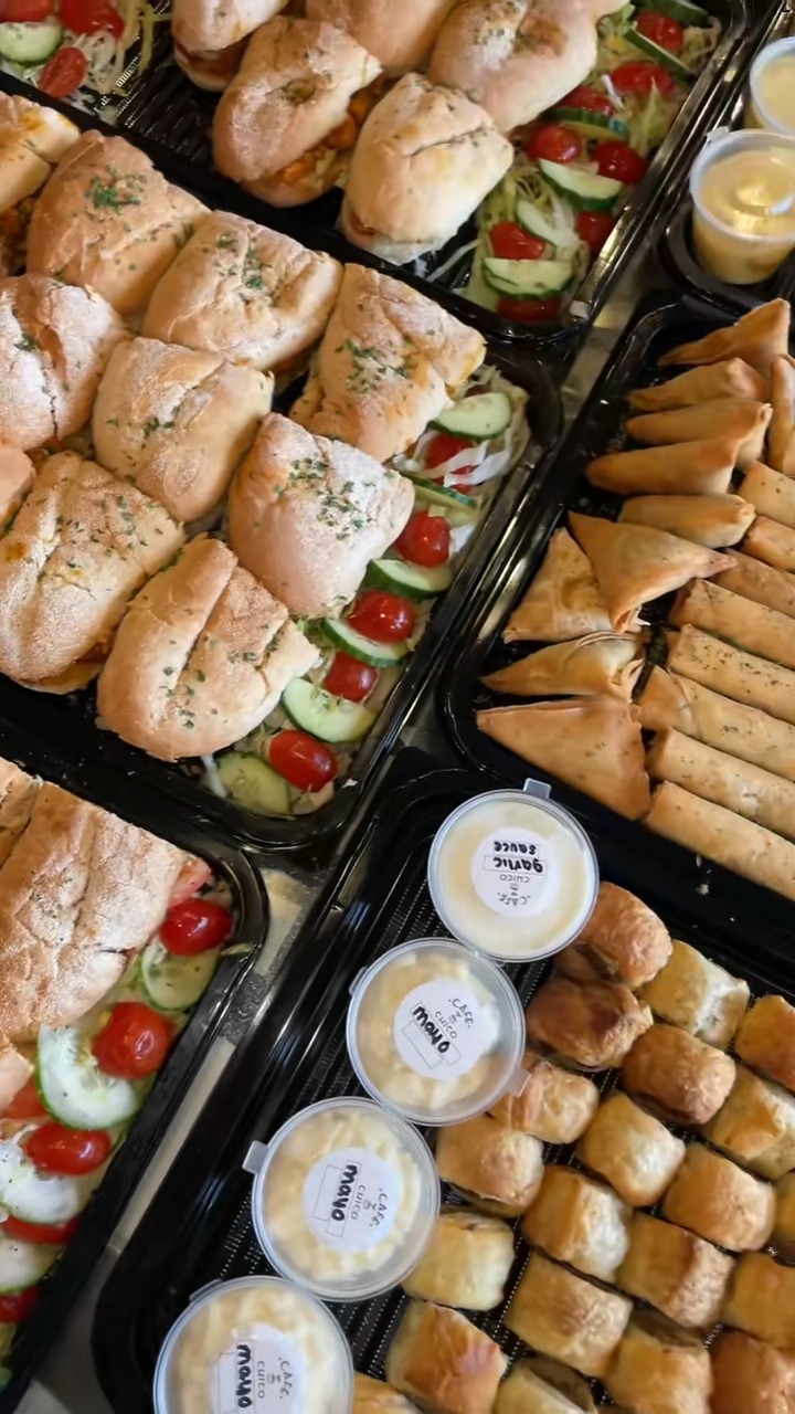 Café Chico TikTok clip — 🥪Here’s a sneak peek of our special event platter, freshly prepared fo